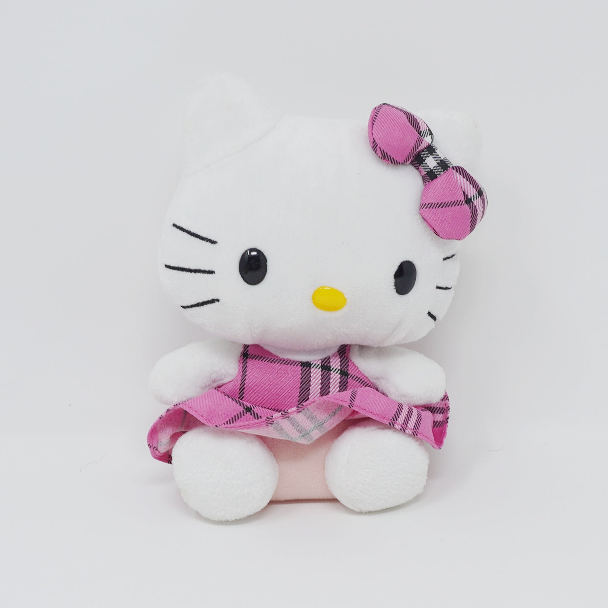 2009 Hello Kitty with Pink Plaid Dress - TY Sanrio