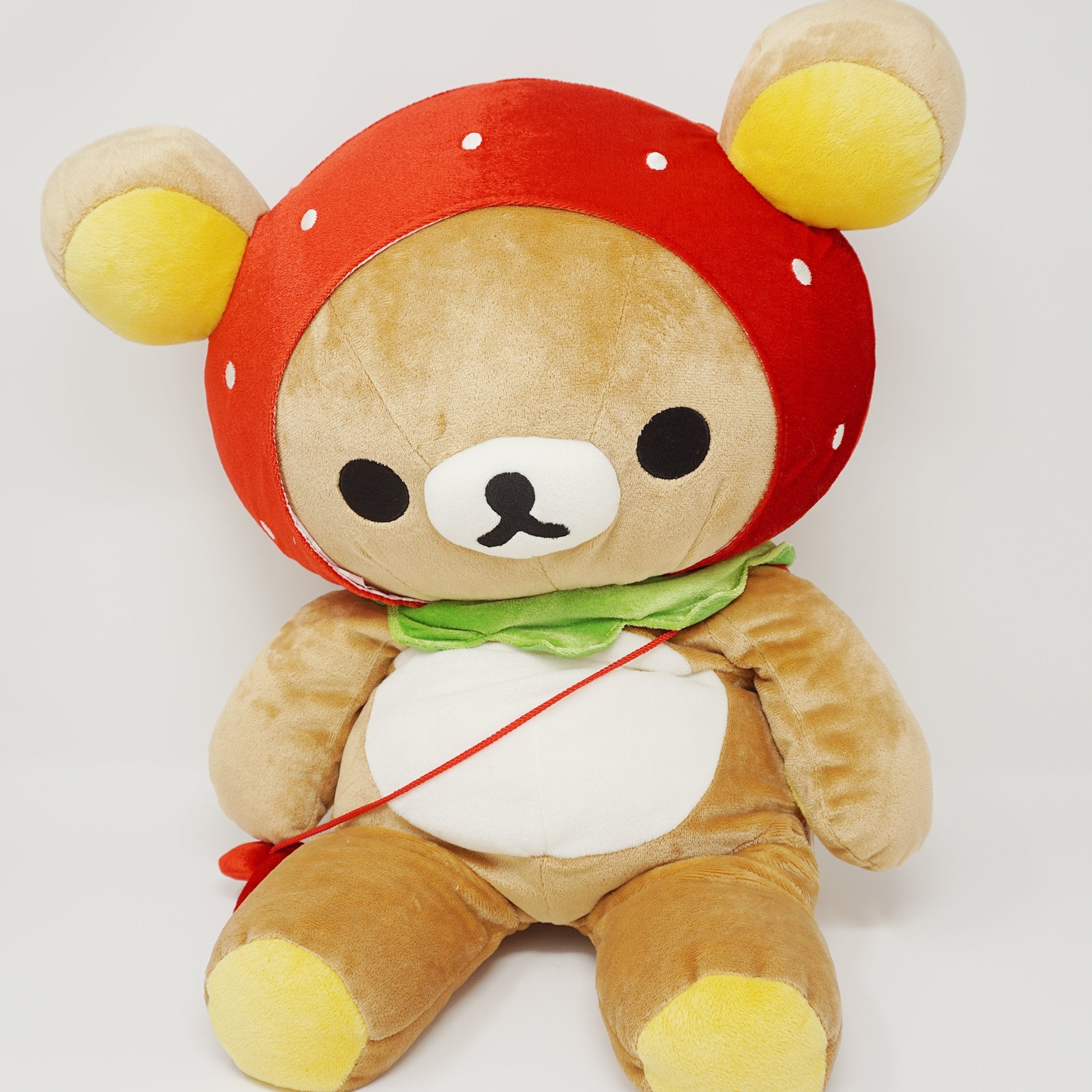 2009 Ichigo Outfit Rilakkuma Large Plush - Strawberry Rilakkuma Lawson Limited - San-X